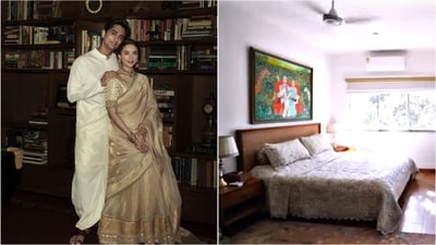 Aditi Rao Hydari's home in Mumbai is a stunning mix of artistic charm and minimalism. (Instagram) Aditi Rao Hydari's home in Mumbai is a stunning mix of artistic charm and minimalism. (Instagram)