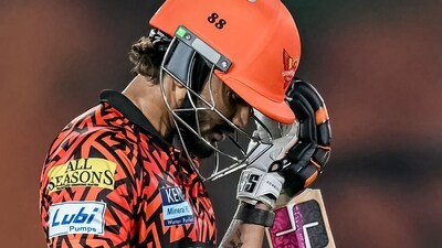 In the first innings, SRH crumbled for 152/8 in 20 overs. (AFP) In the first innings, SRH crumbled for 152/8 in 20 overs. (AFP)
