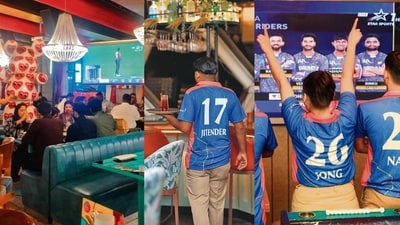 As cricket mania peaks, Delhi’s bars and eateries have turned into fan zones. As cricket mania peaks, Delhi’s bars and eateries have turned into fan zones.