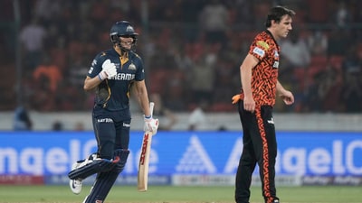 Gujarat Titans reigned supreme, sealing a seven-wicket win vs Sunrisers Hyderabad in their IPL 2025 fixture, on Sunday. (AP) Gujarat Titans reigned supreme, sealing a seven-wicket win vs Sunrisers Hyderabad in their IPL 2025 fixture, on Sunday. (AP)