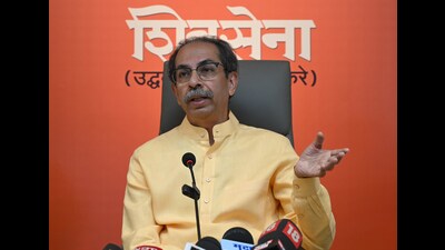 Thackeray addressed the media on Sunday at the launch of ‘Shiv Sena Sanchar’, the party’s IT and communications wing (Hindustan Times)