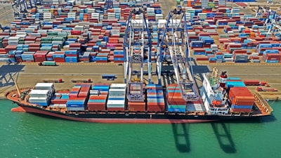 A cargo ship is seen at a container port in Yantai city in eastern China's Shandong province Sunday, March 30, 2025. (AP) A cargo ship is seen at a container port in Yantai city in eastern China's Shandong province Sunday, March 30, 2025. (AP)