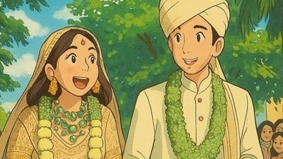 Parineeti Chopra reacted to her Studio Ghibli-style wedding pictures. Parineeti Chopra reacted to her Studio Ghibli-style wedding pictures.