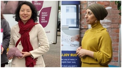 L: British MP Yuan Yang who represents Earley and Woodley constituency | R: Abtisam Mohamed, the for Sheffield (X@LiverTrust/@Abtisam_Mohamed) L: British MP Yuan Yang who represents Earley and Woodley constituency | R: Abtisam Mohamed, the for Sheffield (X@LiverTrust/@Abtisam_Mohamed)