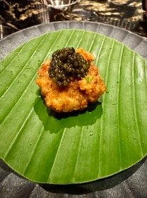 Chicken and caviar. Chicken and caviar.