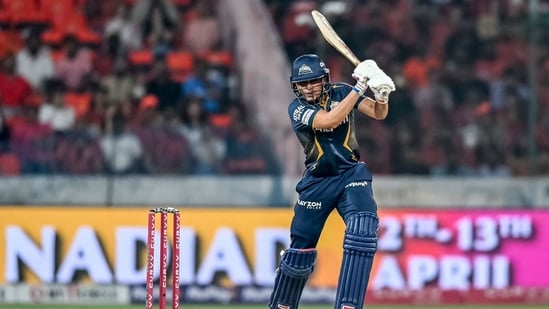 SRH vs GT, IPL 2025 Highlights: Gujarat Titans' captain Shubman Gill watches the ball after playing a shot. SRH vs GT, IPL 2025 Highlights: Gujarat Titans' captain Shubman Gill watches the ball after playing a shot.