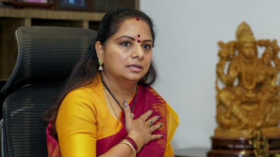 Kavitha criticized Rahul Gandhi for allegedly failing to speak on an issue that directly affects over 30 crore people of India, especially the Muslim community. (HT File)