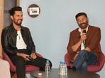 Randeep Hooda and Sunny Deol at the HT City office
