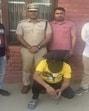 Accused in triple murder in Rohtak in police custody on Sunday. (HT Photo)