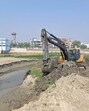 Desilting drive at Kathauta Lake underway with the help of heavy earth movers. (Sourced)