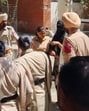 Dismissed senior police constable Amandeep Kaur being brought to the court on Sunday. (Sanjeev Kumar/HT)