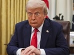 US President Donald Trump in the Oval Office of the White House in Washington on March 31, 2025.