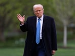US President Donald Trump waves as he walks on the South Lawn upon arrival at the White House on April 6, 2025, in Washington. US President Donald Trump waves as he walks on the South Lawn upon arrival at the White House on April 6, 2025, in Washington.