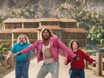 A Minecraft Movie featuring Black Jack and Jason Momoa released on April 4, 2025.  (Warner Bros. Pictures via AP)