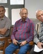 Panellists during a discussion on the legacy of PL Varma at Le Corbusier Centre, Chandigarh, on Sunday. (Keshav Singh/HT)