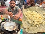 A street vendor in Kolkata made scrambled eggs with Monster Energy drink, sparking mixed reactions online.