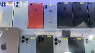 Since 2017, Apple has worked with partners to assemble iPhones in India. (AFP) Since 2017, Apple has worked with partners to assemble iPhones in India. (AFP)