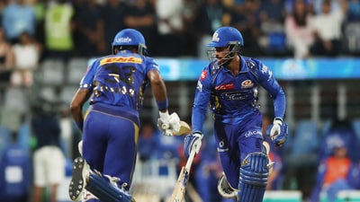 However, things took a dramatic turn after the 12th over as Tilak Varma and Hardik Pandya went ballistic.  (REUTERS)