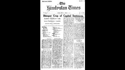 HT This Day: April 8, 1927 -- Kakori conspiracy case judgment delivered (HT) HT This Day: April 8, 1927 -- Kakori conspiracy case judgment delivered (HT)