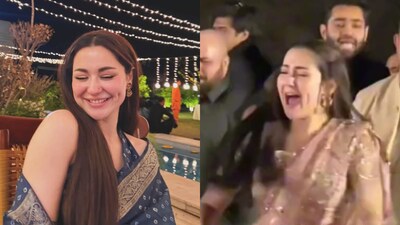 Hania Aamir impresses the internet with her dance moves at friend's wedding. Hania Aamir impresses the internet with her dance moves at friend's wedding.