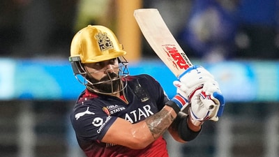 Royal Challengers Bengaluru's Virat Kohli plays a shot. (AP) Royal Challengers Bengaluru's Virat Kohli plays a shot. (AP)