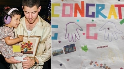 Malti had something special planned for dad Nick Jonas. Malti had something special planned for dad Nick Jonas.