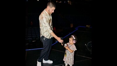In New York City, Nick Jonas embraces family life with Priyanka Chopra and their daughter Malti-Marie and highlights family time amid their busy schedules. (@priyankachopra/Instagram) In New York City, Nick Jonas embraces family life with Priyanka Chopra and their daughter Malti-Marie and highlights family time amid their busy schedules. (@priyankachopra/Instagram)