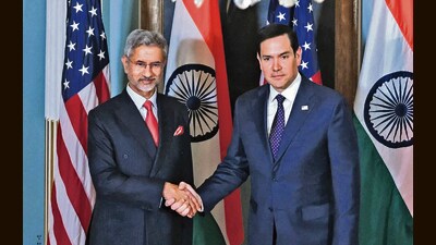 US Secretary of State Marco Rubio and external affairs minister S Jaishankar in Washington DC on January 21. (AFP)