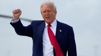 Donald Trump invented a new term “Panican” in a post on Truth Social, dubbing it "a new party based on Weak and Stupid people. (REUTERS)