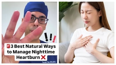 Night heartburn can worsen sleep quality. (Shutterstock) Night heartburn can worsen sleep quality. (Shutterstock)