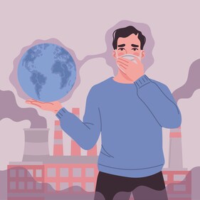 Air pollutants may affect the central nervous system, leading to mental health issues such as depression. (Freepik) Air pollutants may affect the central nervous system, leading to mental health issues such as depression. (Freepik)