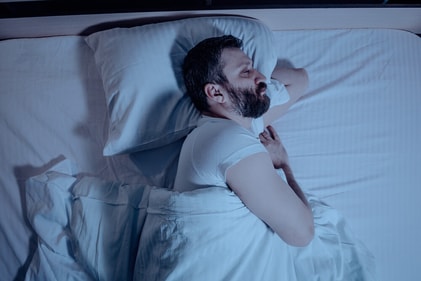 Sleep on your left side to treat heartburn. (Shutterstock) Sleep on your left side to treat heartburn. (Shutterstock)
