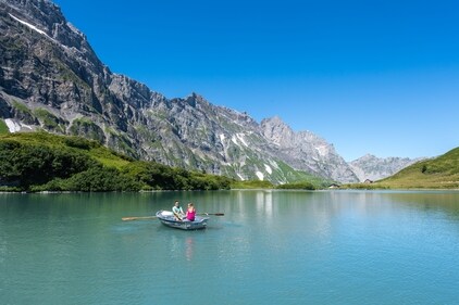 Unwind and relax with boat rides and fishing at Trübsee. Unwind and relax with boat rides and fishing at Trübsee.