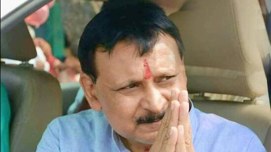 Vinay Shankar Tiwari is a former MLA from Chillupar in Gorakhpur. (FILE PHOTO)