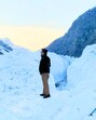 A tourists in Khoksar of Lahaul-Spiti district on Monday. (Aqil Khan /HT) A tourists in Khoksar of Lahaul-Spiti district on Monday. (Aqil Khan /HT)