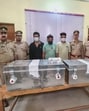 Three accused who were brought to Baghpat on ‘B’ warrant. Three accused who were brought to Baghpat on ‘B’ warrant.