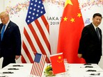 US President Donald Trump attends a bilateral meeting with China's President Xi Jinping during the G20 leaders summit in Osaka, Japan.