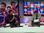 Ambati Rayudu in the commentary box with Navjot Sidhu