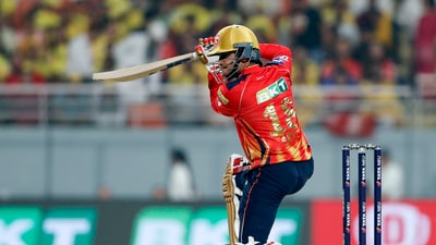 However, Priyansh Arya's hitting was so pure at the other end that the loss of wickets almost didn't matter. He raced to a half-century in 19 balls. (ANI) However, Priyansh Arya's hitting was so pure at the other end that the loss of wickets almost didn't matter. He raced to a half-century in 19 balls. (ANI)