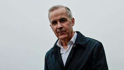 Canada's Prime Minister Mark Carney walks at the Sea Cider Farm & Ciderhouse during his Liberal Party election campaign tour in Saanichton, British Columbia, Canada, on April 7. (REUTERS) Canada's Prime Minister Mark Carney walks at the Sea Cider Farm & Ciderhouse during his Liberal Party election campaign tour in Saanichton, British Columbia, Canada, on April 7. (REUTERS)