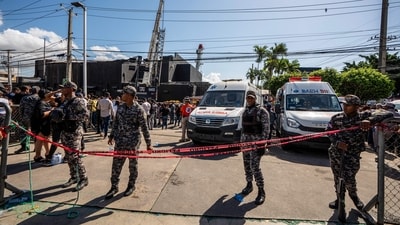 According to a government announcement, at least 138 people have been rescued alive from the wreckage of the Jet Set nightclub in the nation's capital, Santo Domingo. (Photo by Francesco SPOTORNO / AFP) (AFP) According to a government announcement, at least 138 people have been rescued alive from the wreckage of the Jet Set nightclub in the nation's capital, Santo Domingo. (Photo by Francesco SPOTORNO / AFP) (AFP)