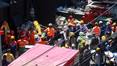 People work at the site where the roof of the Jet Set nightclub collapsed, in Santo Domingo, Dominican Republic, April 8, 2025. REUTERS/Erika Santelices (REUTERS)