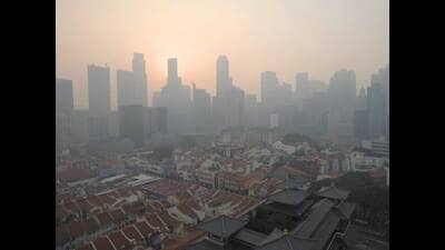 Delhi recorded the highest annual (FY 24-25) PM10 concentration at 206 micrograms per cubic metres among NCAP cities, followed by Byrnihat (in Meghalaya) at 200 micrograms per cubic metres. (HT PHOTO) Delhi recorded the highest annual (FY 24-25) PM10 concentration at 206 micrograms per cubic metres among NCAP cities, followed by Byrnihat (in Meghalaya) at 200 micrograms per cubic metres. (HT PHOTO)