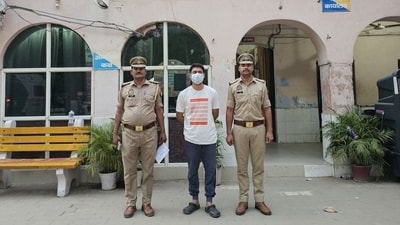 The owner of Lucknowi Kabab Paratha was arrested after a woman received non-veg biryani during Navaratri. (X/@noidapolice) The owner of Lucknowi Kabab Paratha was arrested after a woman received non-veg biryani during Navaratri. (X/@noidapolice)