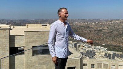 Bashar Masri, a prominent Palestinian-American businessman and founder of Rawabi, the first planned Palestinian city in the West Bank. (REUTERS)