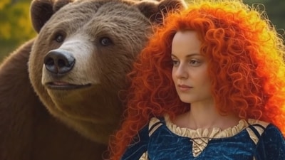 Kangana Ranaut as Merida from film Brave. (Ai TOT) Kangana Ranaut as Merida from film Brave. (Ai TOT)
