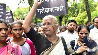 Last July, a magisterial court sentenced Patkar to undergo five months imprisonment along with ₹10 lakh as fine. (HT Photo) Last July, a magisterial court sentenced Patkar to undergo five months imprisonment along with ₹10 lakh as fine. (HT Photo)