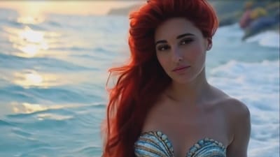Nargis Fakhri brings mesmerising allure as Ariel from Little Mermaid world. (Ai TOT) Nargis Fakhri brings mesmerising allure as Ariel from Little Mermaid world. (Ai TOT)