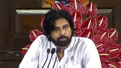 Pawan Kalyan plans to soon head to Singapore to be with his son. (PTI File) Pawan Kalyan plans to soon head to Singapore to be with his son. (PTI File)