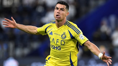 Cristiano Ronaldo netted a brace against Al Hilal. (REUTERS)